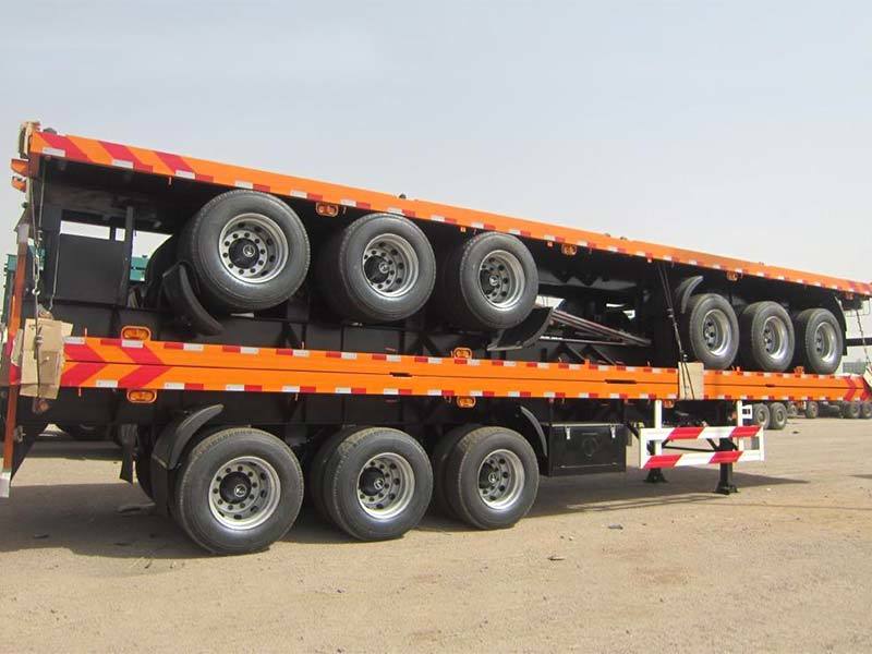 40Ft Flatbed Container Transport Semi Trailer